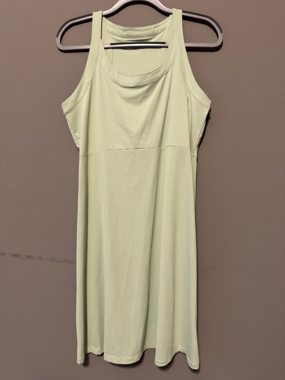 Columbia Light Sage Green Racerback Mini Dress